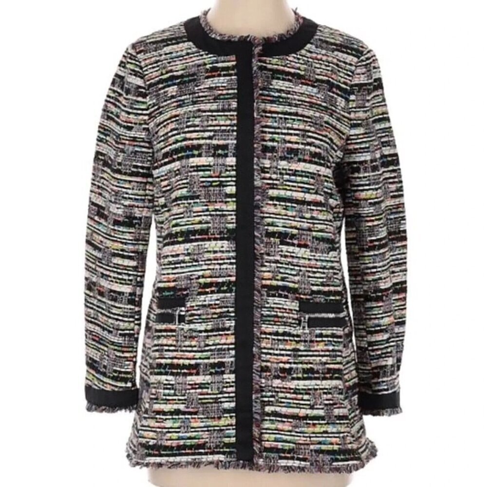 Ann Taylor Jacket Women Size Small‎ textured Multi Color